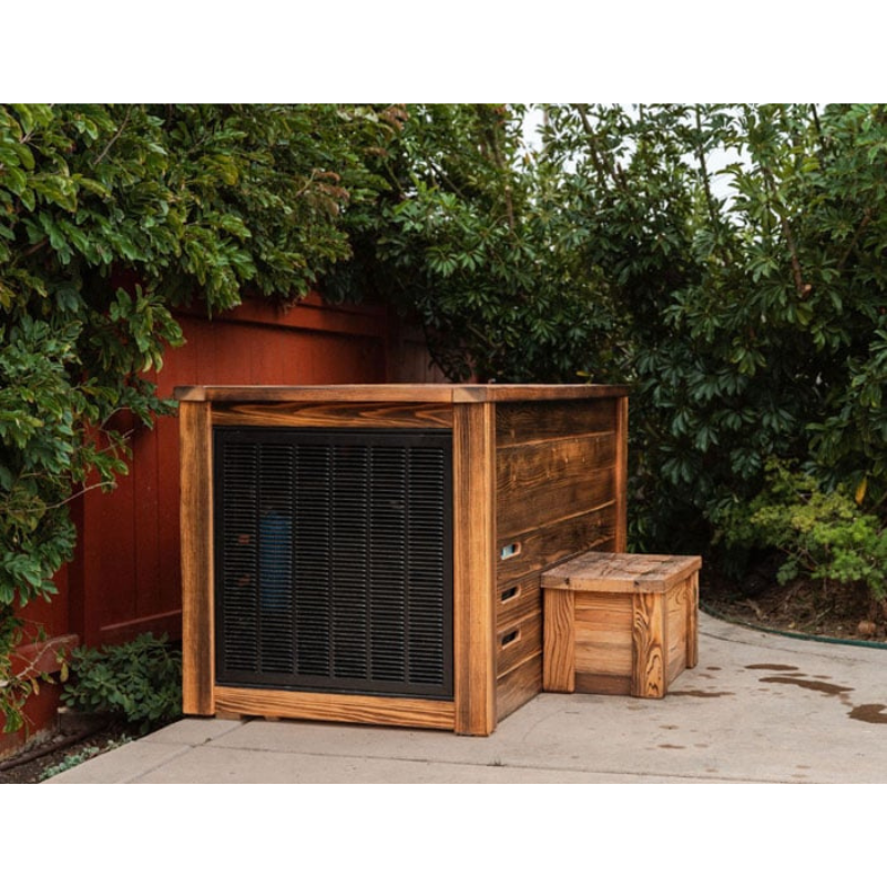 Kooru Cold Plunge Tub | Handcrafted Redwood Cold Plunge with Shou Sugi Ban Finish