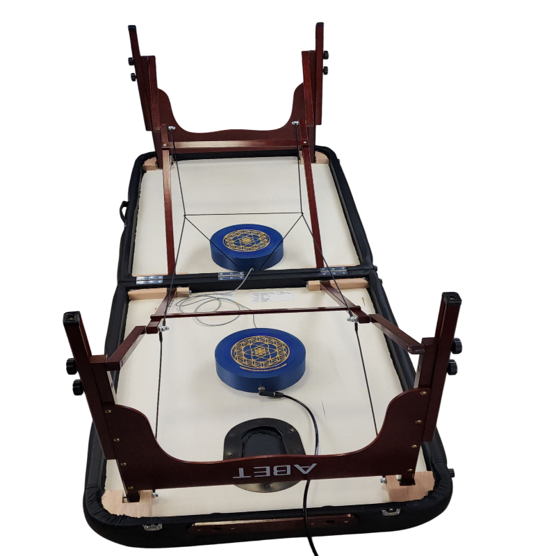 Vibroacoustic Massage Table Attachment Bundle - Universal Fit System with Meditation Cushion & Amplifier