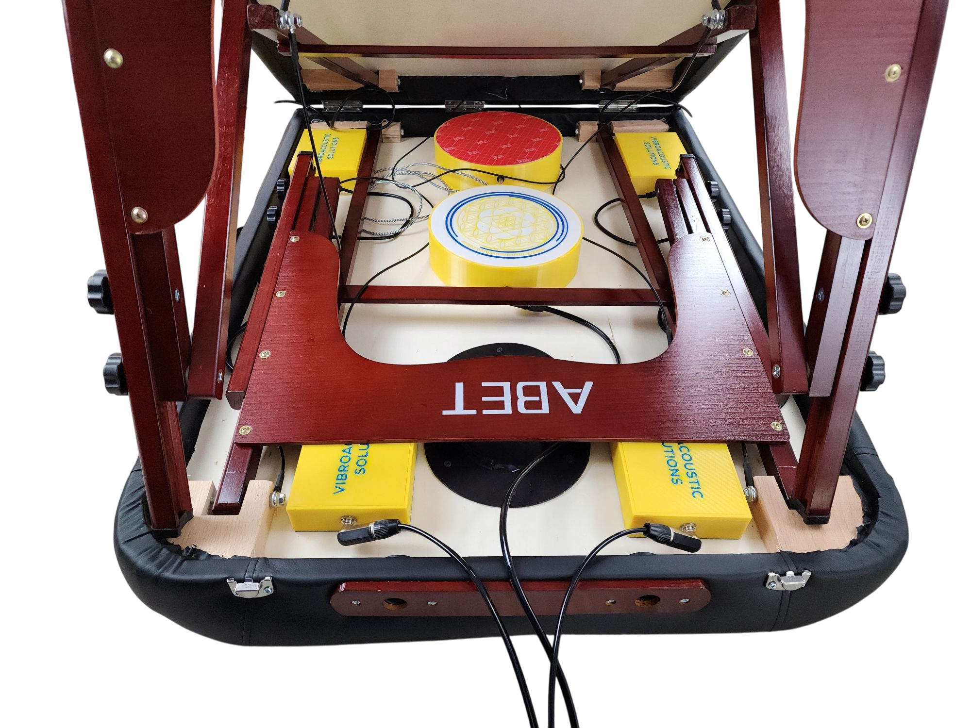 Vibroacoustic Therapy Massage Table - 750lb Capacity, Bluetooth, Portable, 8 Transducers