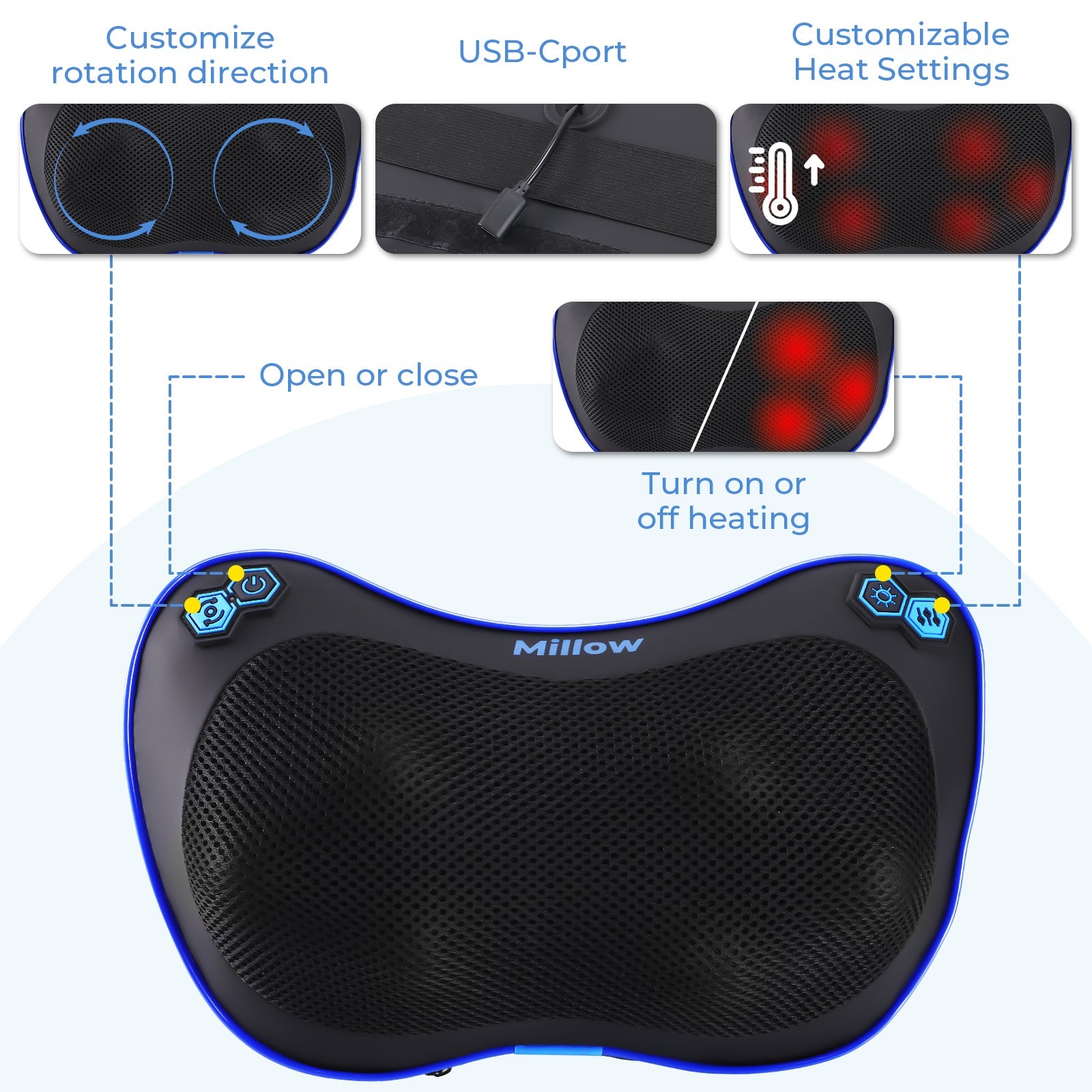 MILLOW Massage and Heat Therapy