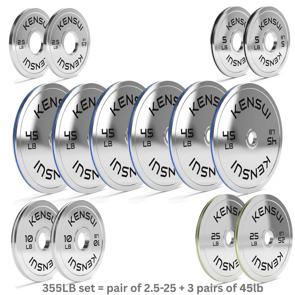 Calibrated Chrome Weight Plates (LBS)