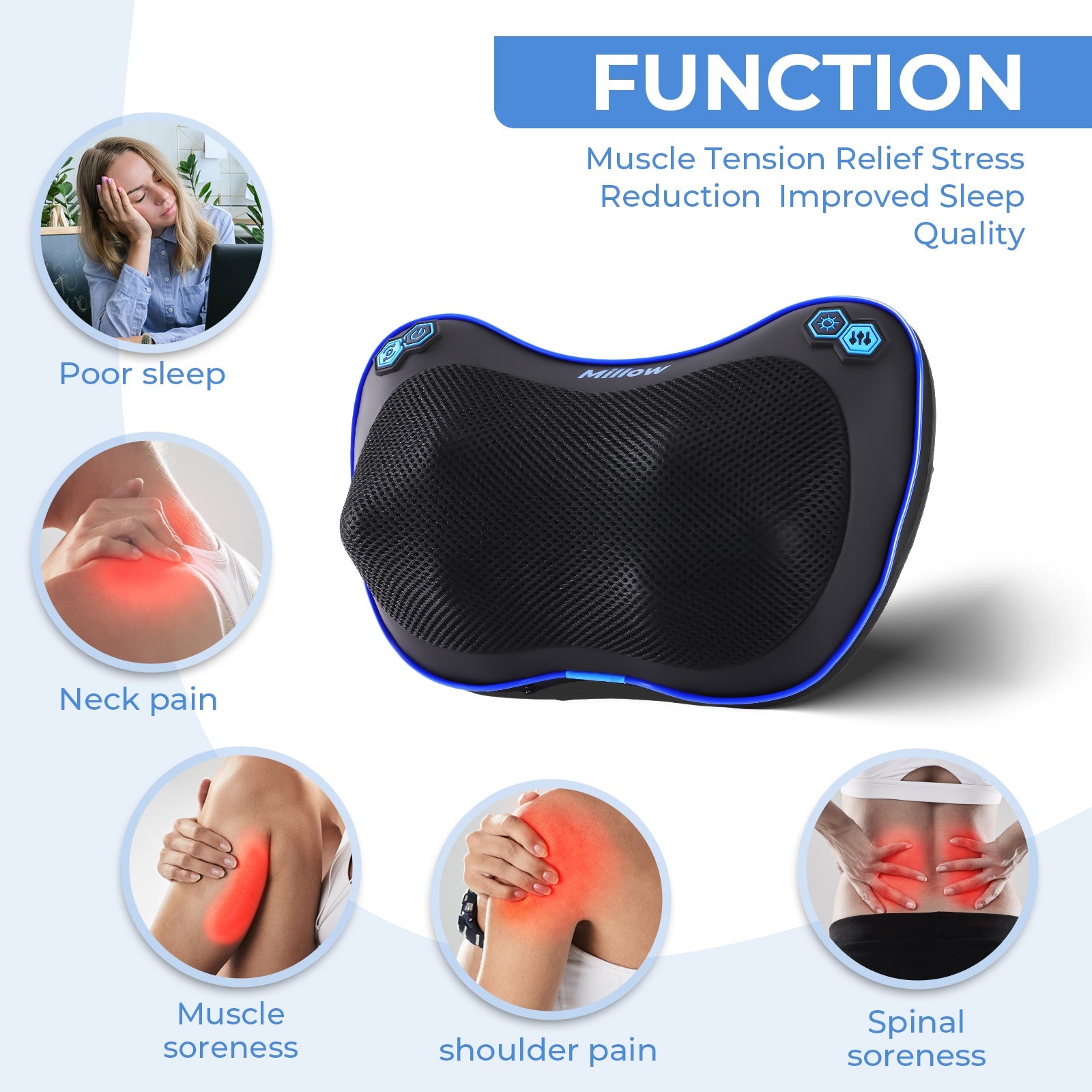 MILLOW Massage and Heat Therapy