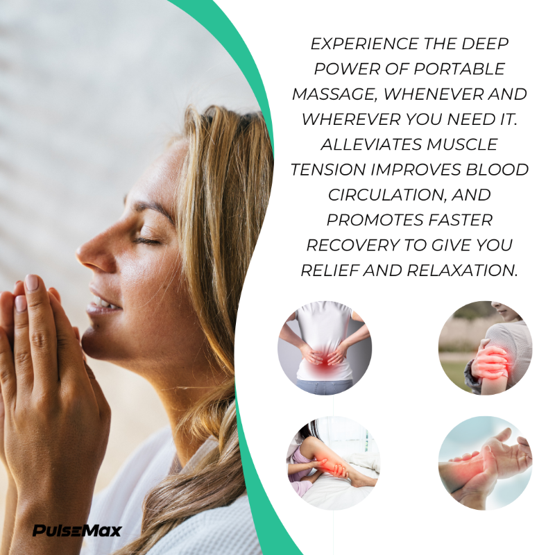 PulseMax Massage Gun - Professional Deep Tissue Percussion Massager for Muscle Recovery, Pain Relief & Relaxation