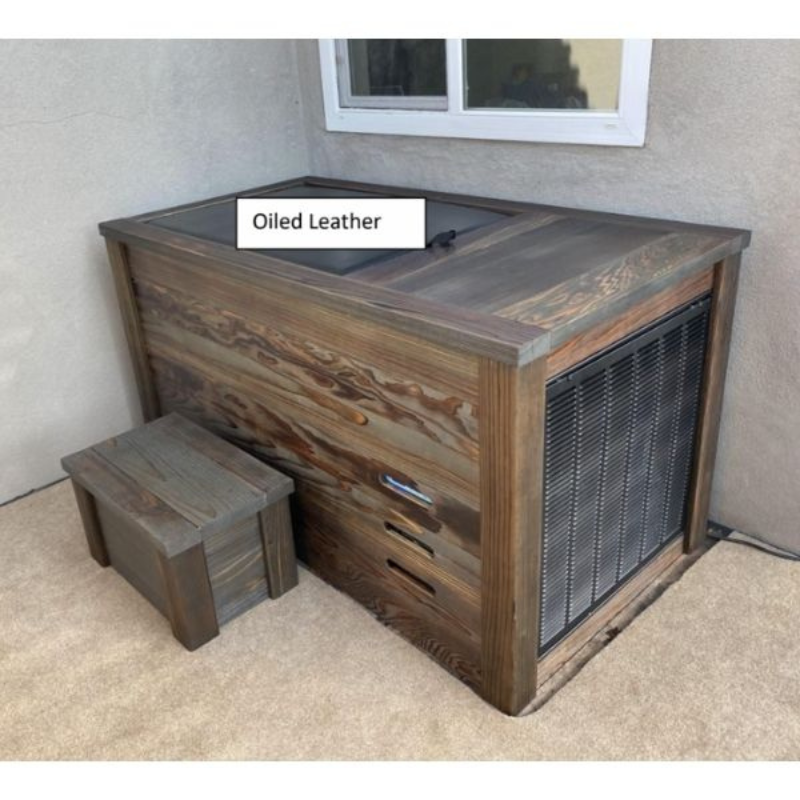 Kooru Cold Plunge Tub | Handcrafted Redwood Cold Plunge with Shou Sugi Ban Finish