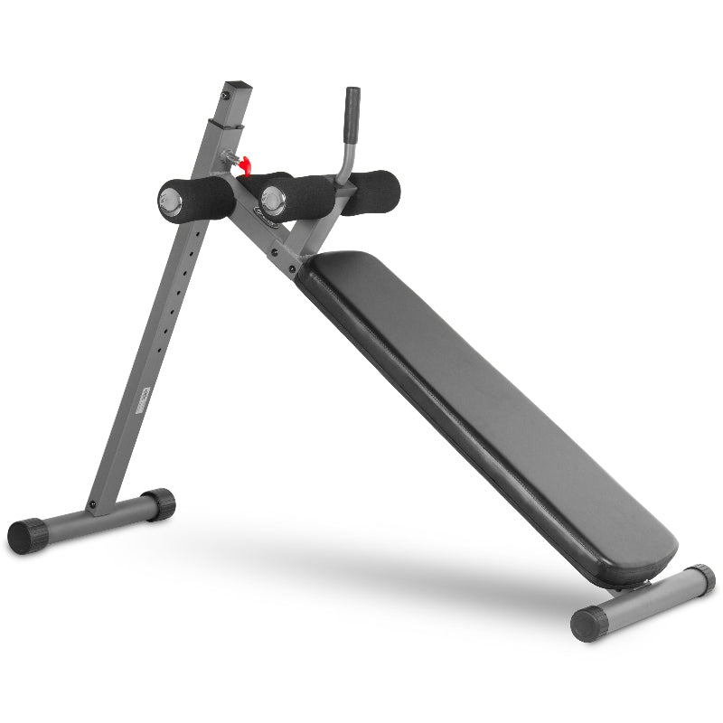 XMARK Adjustable Decline Ab Bench | 12 Resistance Levels | Core Strength Trainer