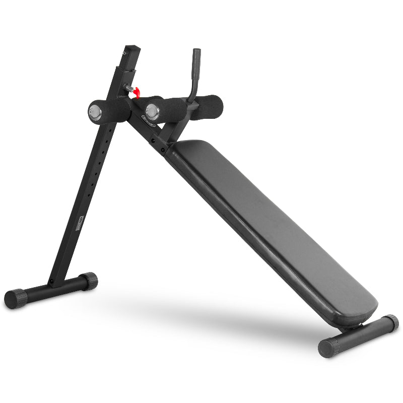 XMARK Adjustable Decline Ab Bench | 12 Resistance Levels | Core Strength Trainer