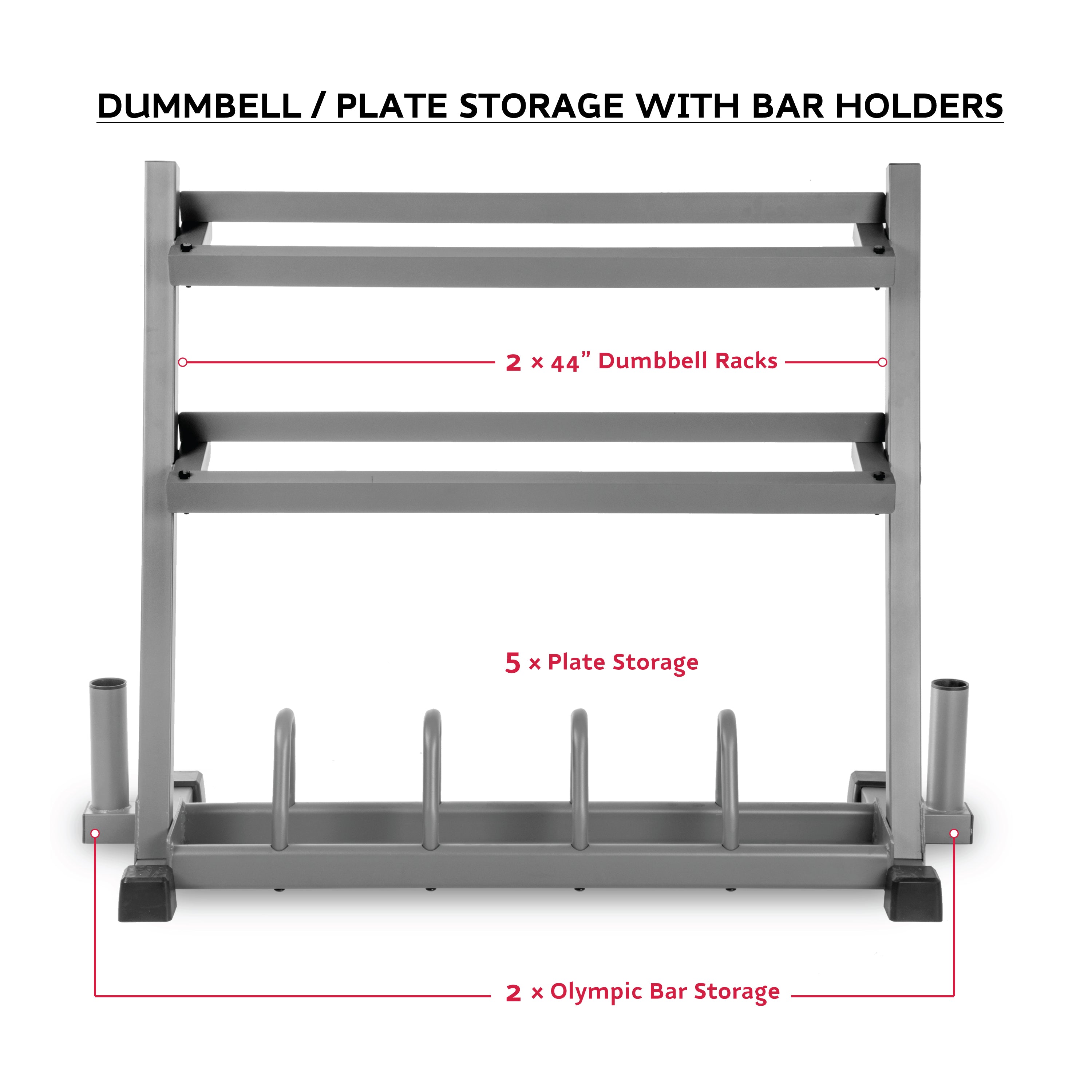XMARK All-In-One Storage Solution, Dumbbells, Weight Plates and Barbells