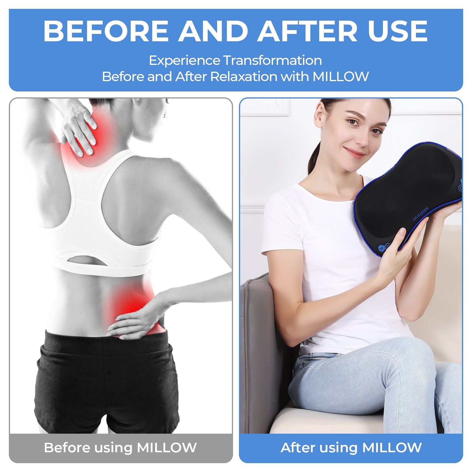 MILLOW Massage and Heat Therapy