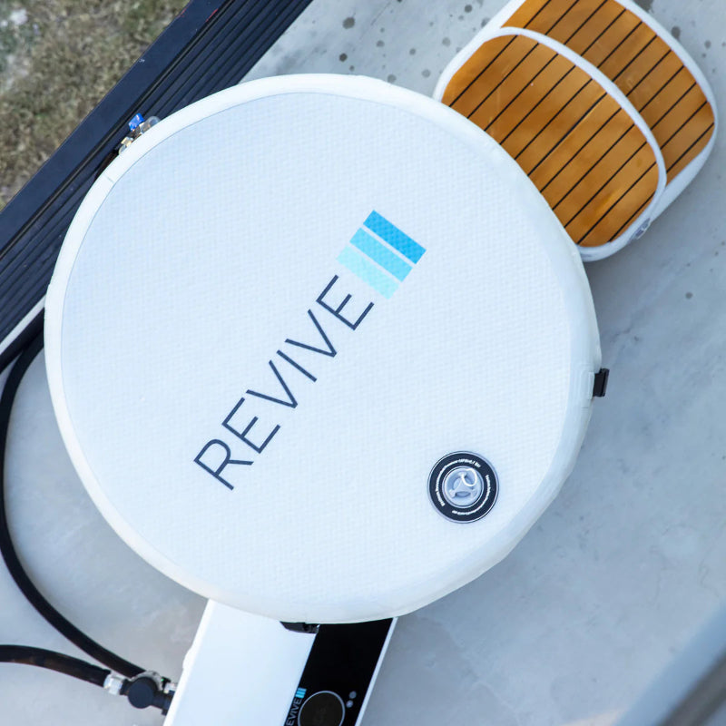 Revive Inflatable Barrel Plunge w/ 1HP Chiller – Dual Hot & Cold Therapy System, 35°F–107°F