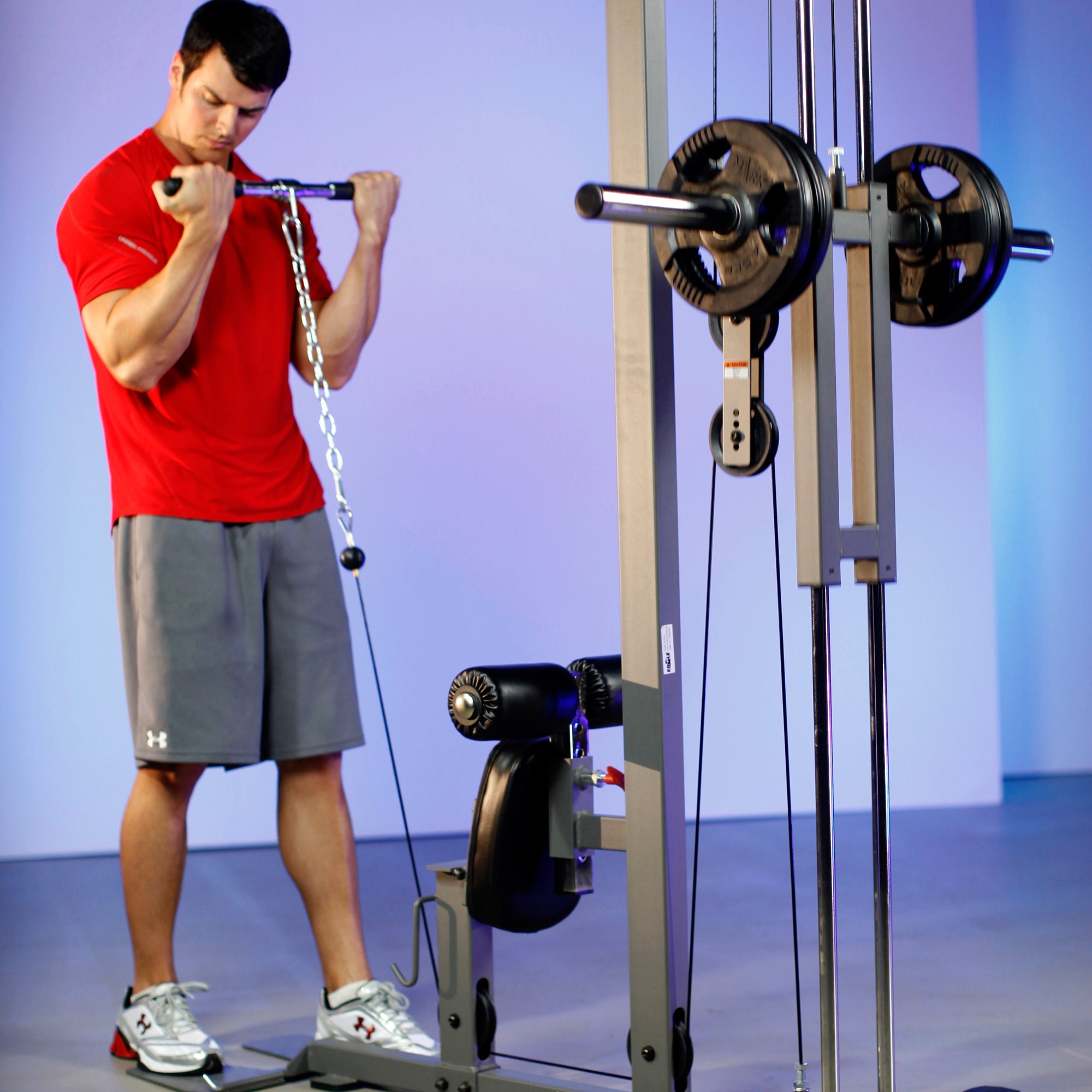 XMARK Lat Pull-Down Machine with Low-Row