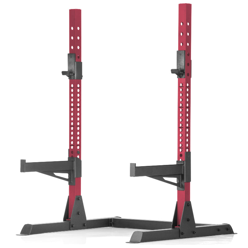 XMARK Squat Rack Bench Press with Adjustable Safety Spotters