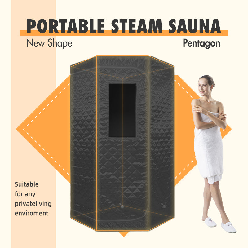 Blisspod Portable Steam Sauna - 3.6L Steamer, Grey