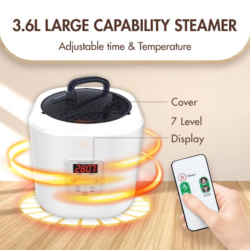 Blisspod Portable Steam Sauna - 3.6L Steamer, Grey