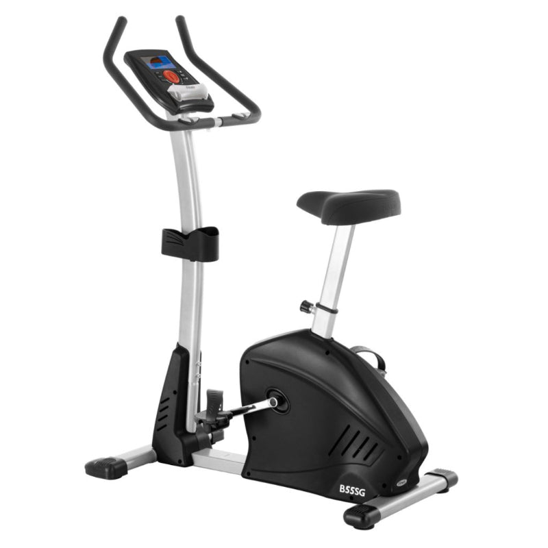 FMI Fitnex B55SG Upright Bike | Self-Powered | 16 Resistance Levels | LED Display | 300 lb Capacity
