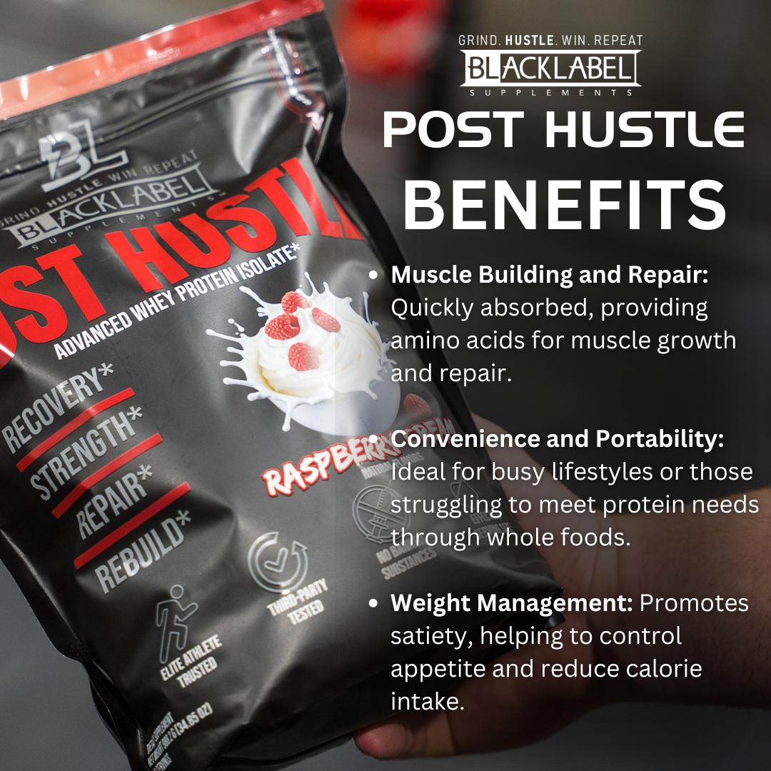 BLACKLABEL Post Hustle Whey Protein Isolate