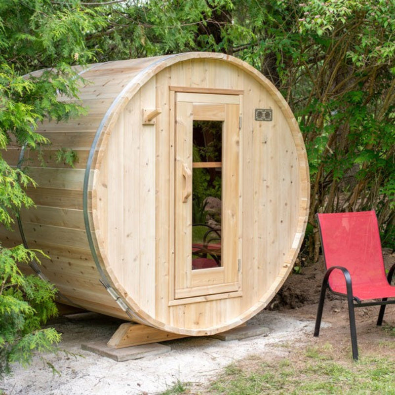 Leisurecraft CT Harmony Barrel Sauna – Canadian Timber Collection
