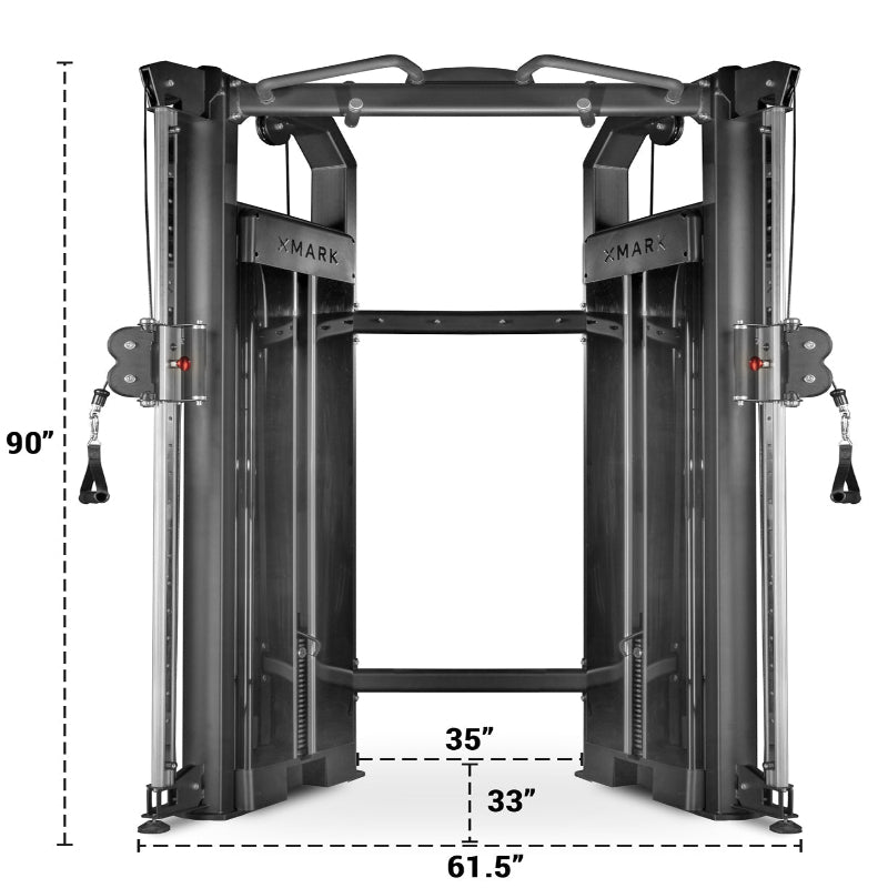 XMARK Functional Trainer with Dual 230 lb Weight Stacks