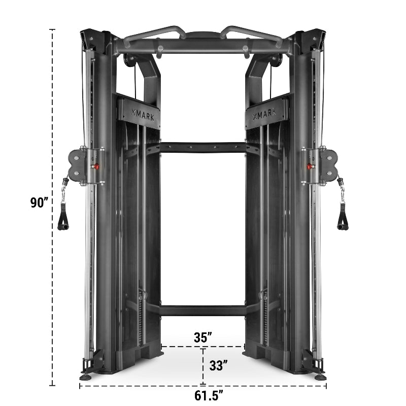 XMARK Functional Trainer with Dual 230 lb Weight Stacks
