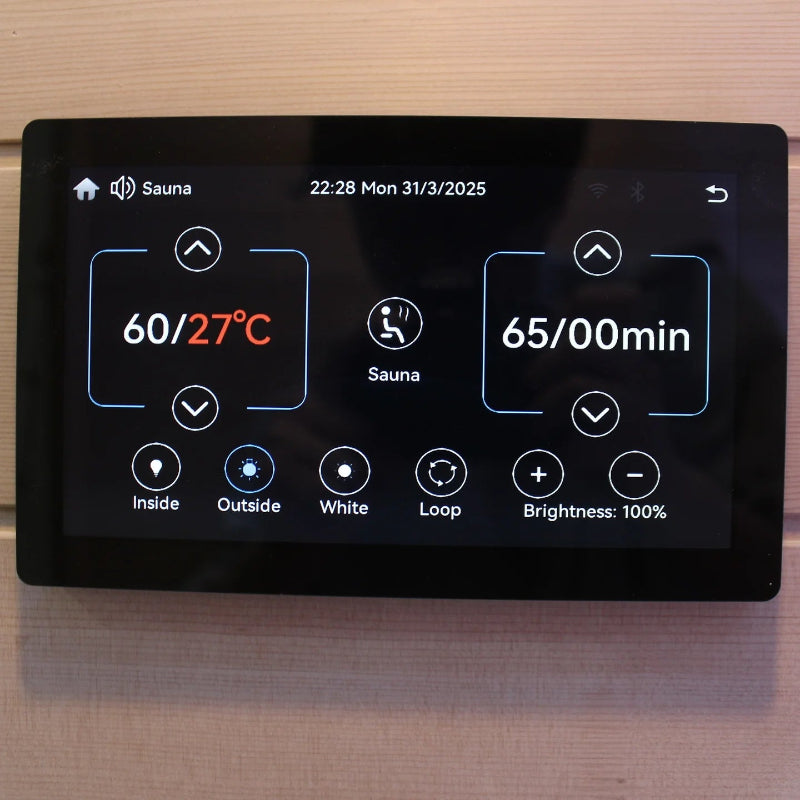 Revive 3-Person Traditional Sauna – Thermo-Treated Hemlock Wood, 3.5 kW Harvia Heater, Outdoor Ready