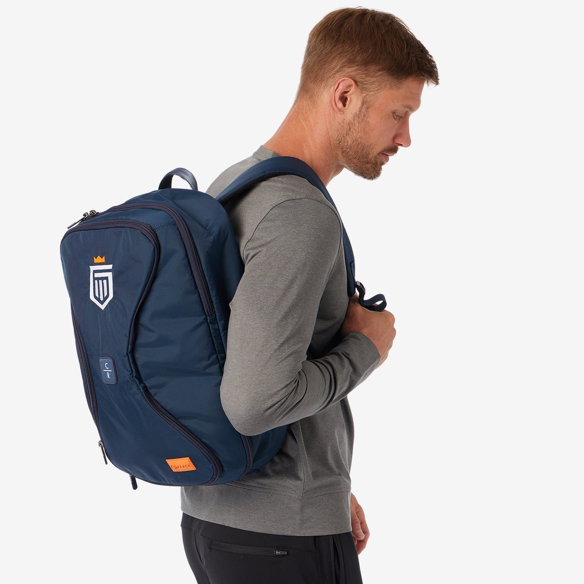 Greatness Wins Men's Core Tech Performance Crew | Gray Heather