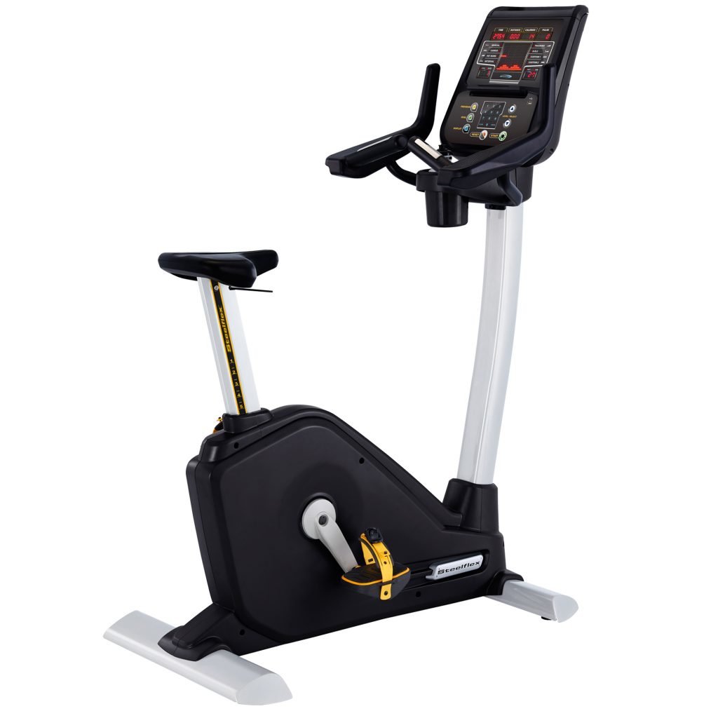 FMI Steelflex PB10 Upright Bike | Commercial-Grade | 30 Resistance Levels | Self-Powered | 400 lb Capacity