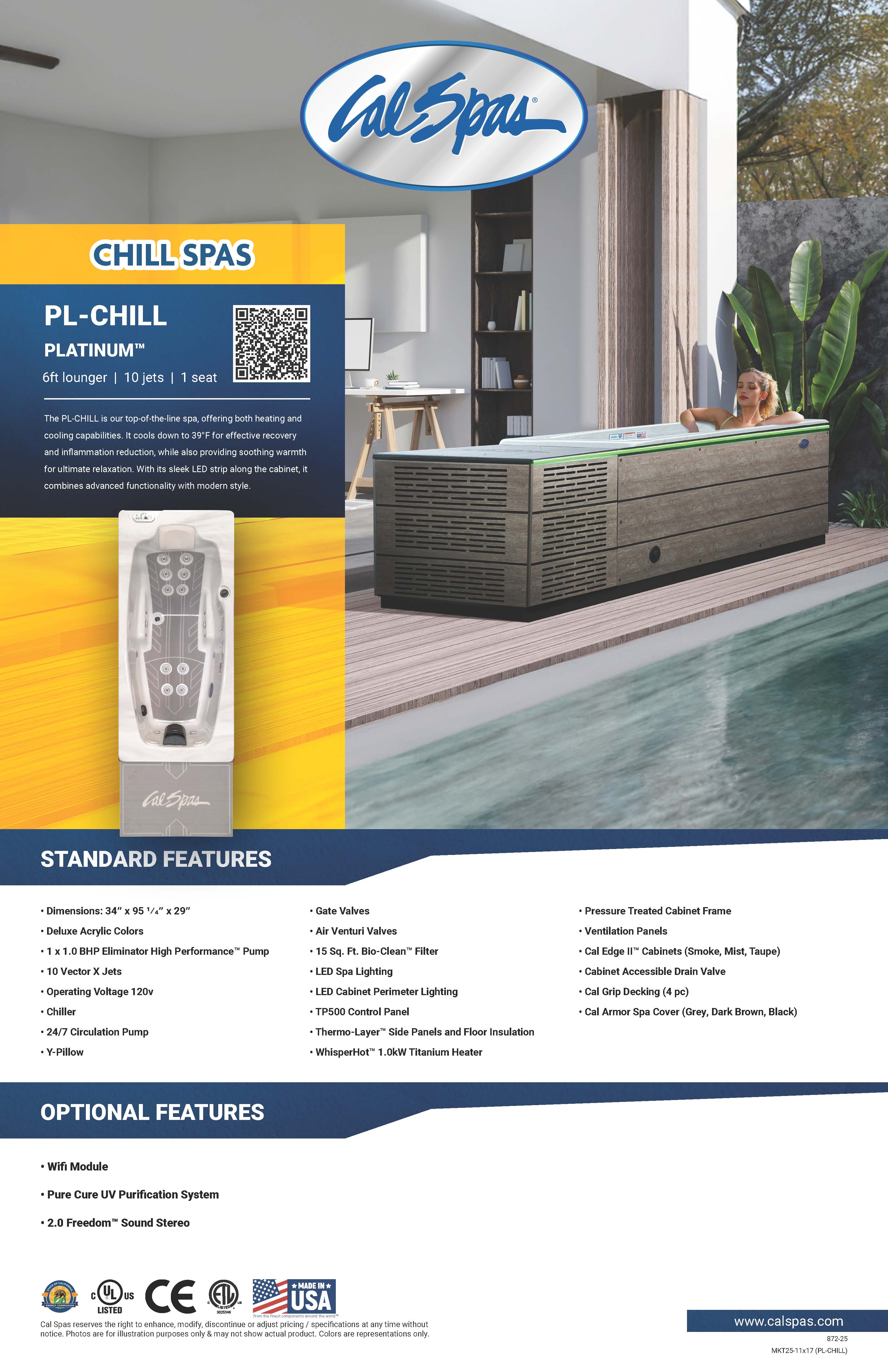 Cal Spas - The Chill Spa Platinum Chill Cold Plunge/Hot Tub