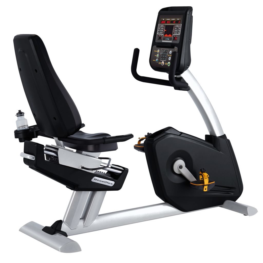 FMI Steelflex PR10 Recumbent Bike | Commercial-Grade | 30 Resistance Levels | Self-Powered | 400 lb Capacity