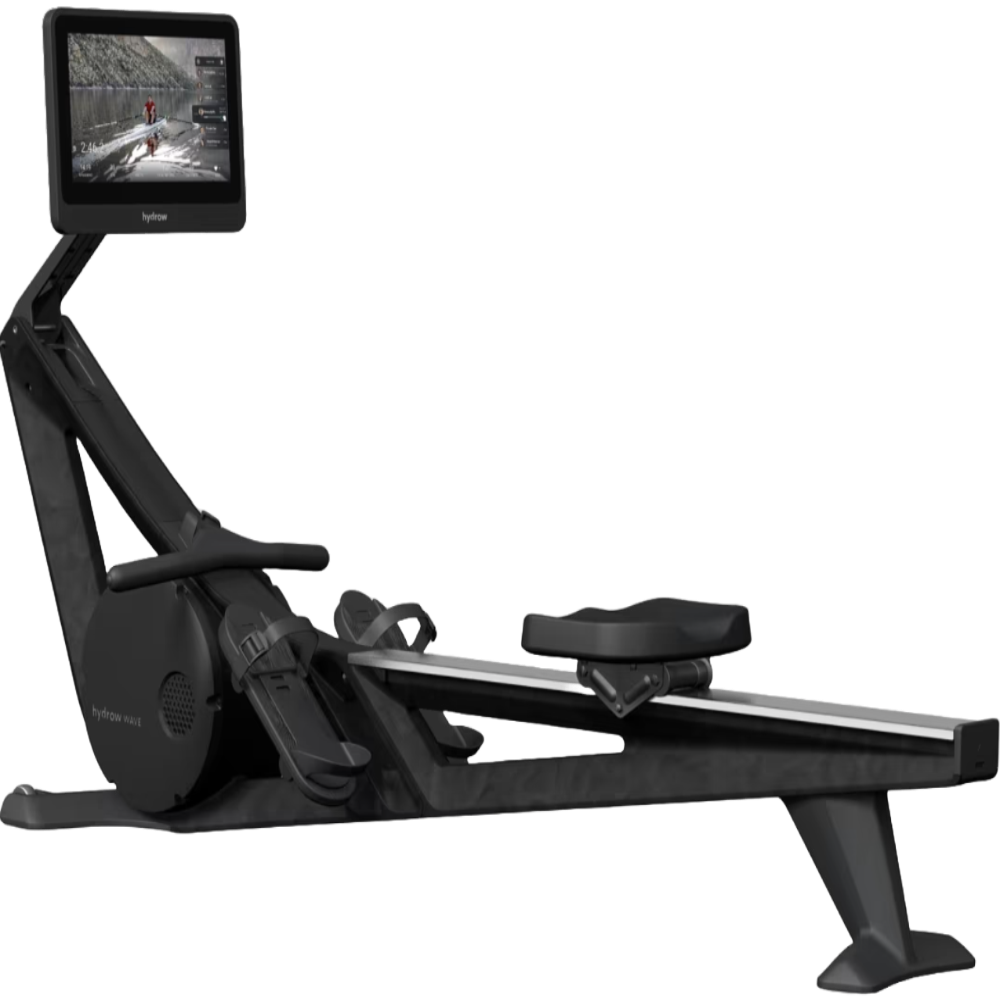 Hydrow Wave Rower – Pirate Black – Compact Smart Connected Rower for Home Training