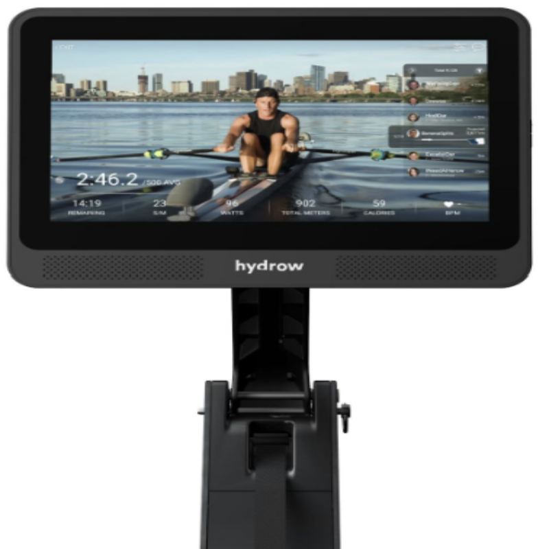 Hydrow Wave Rower – Pirate Black – Compact Smart Connected Rower for Home Training