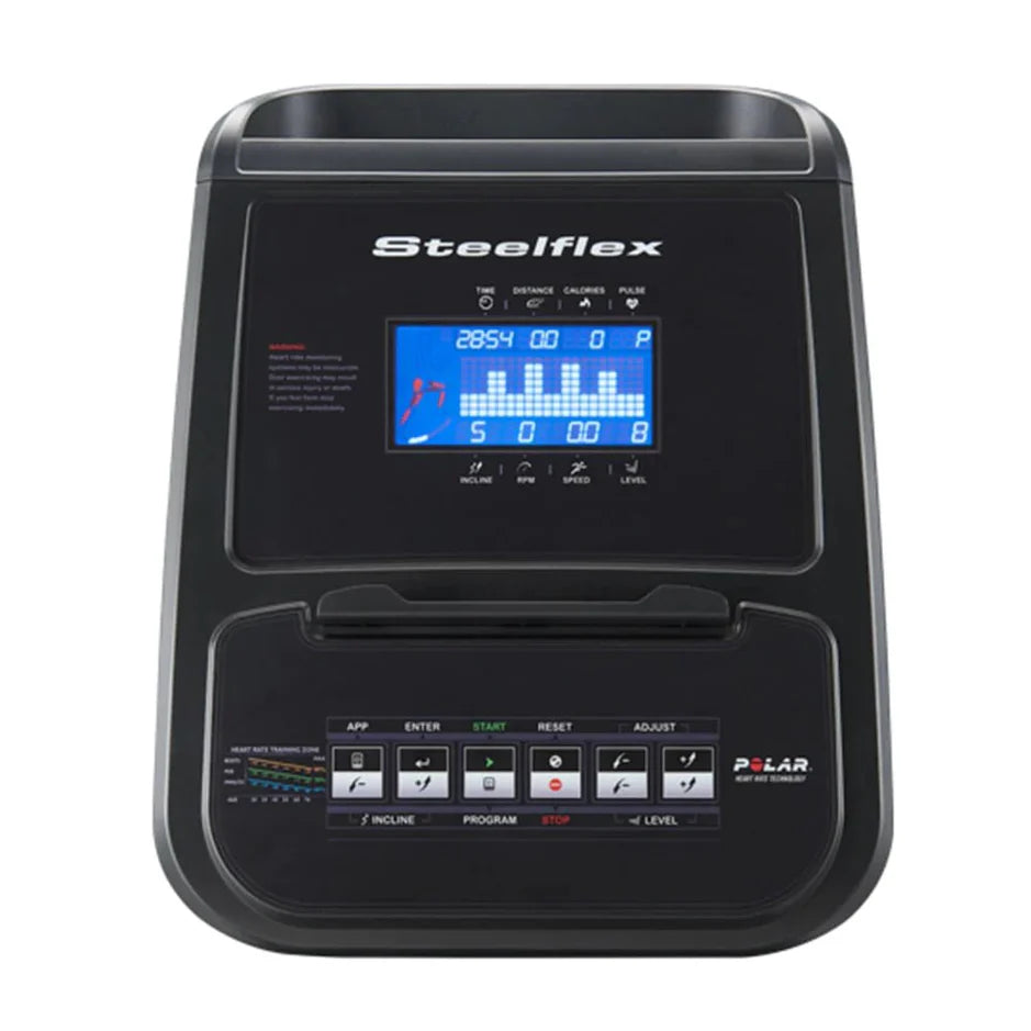 FMI Steelflex PE10 Incline Elliptical | 23" Stride | 30 Resistance Levels | Adjustable Incline | Commercial-Grade