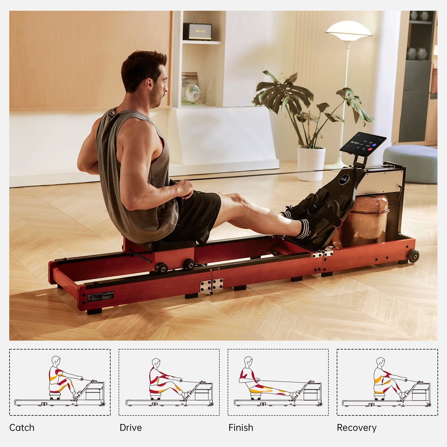 WalkingPad - WM10 Tri-fold Water Rowing Machine