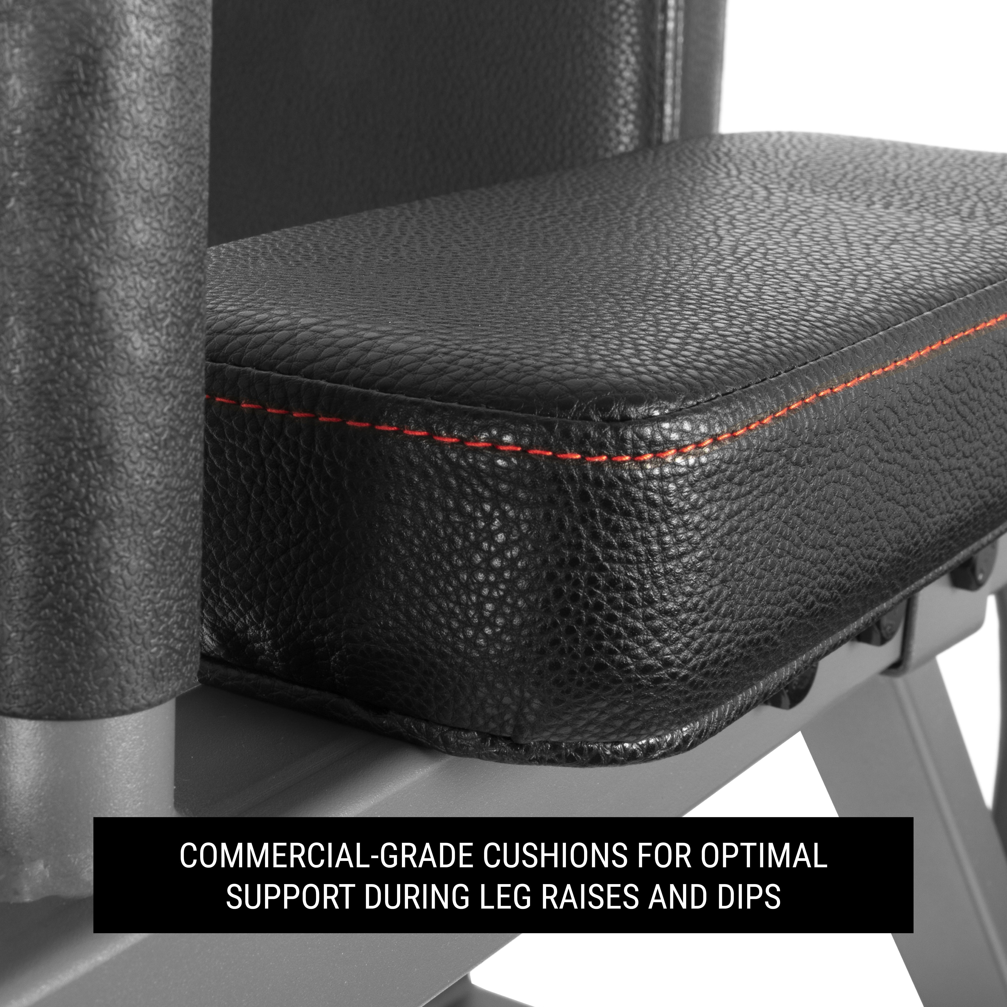 XMARK Captain’s Chair Leg Raise w/ Dip Stand & Push Up Station