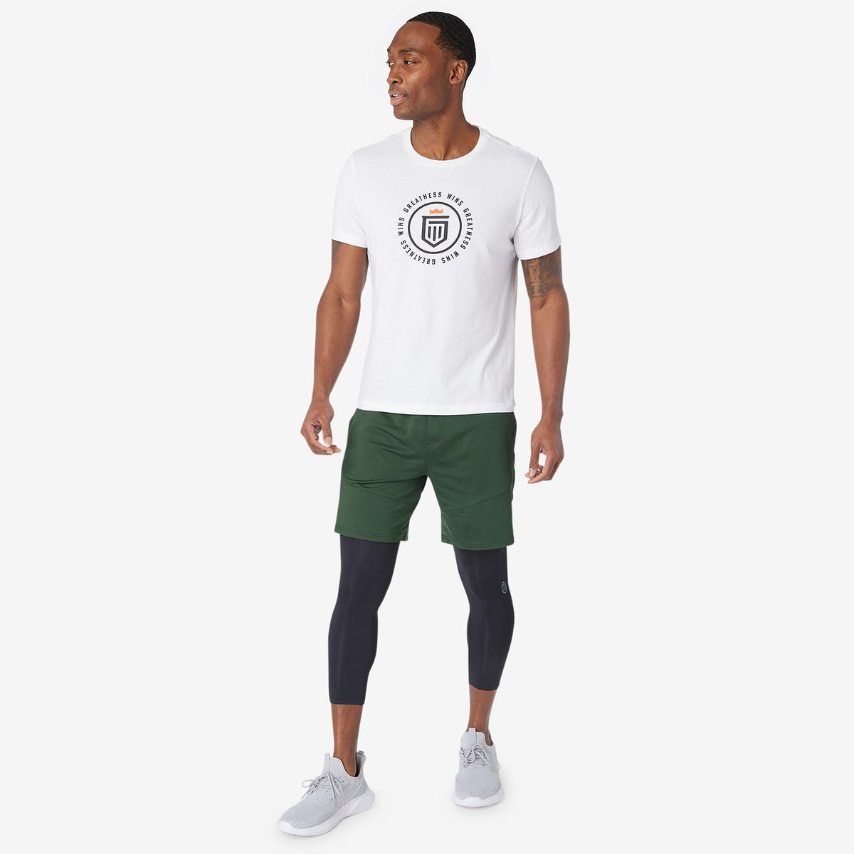 Greatness Wins Men's All-Purpose Essential Short | Dark Pine