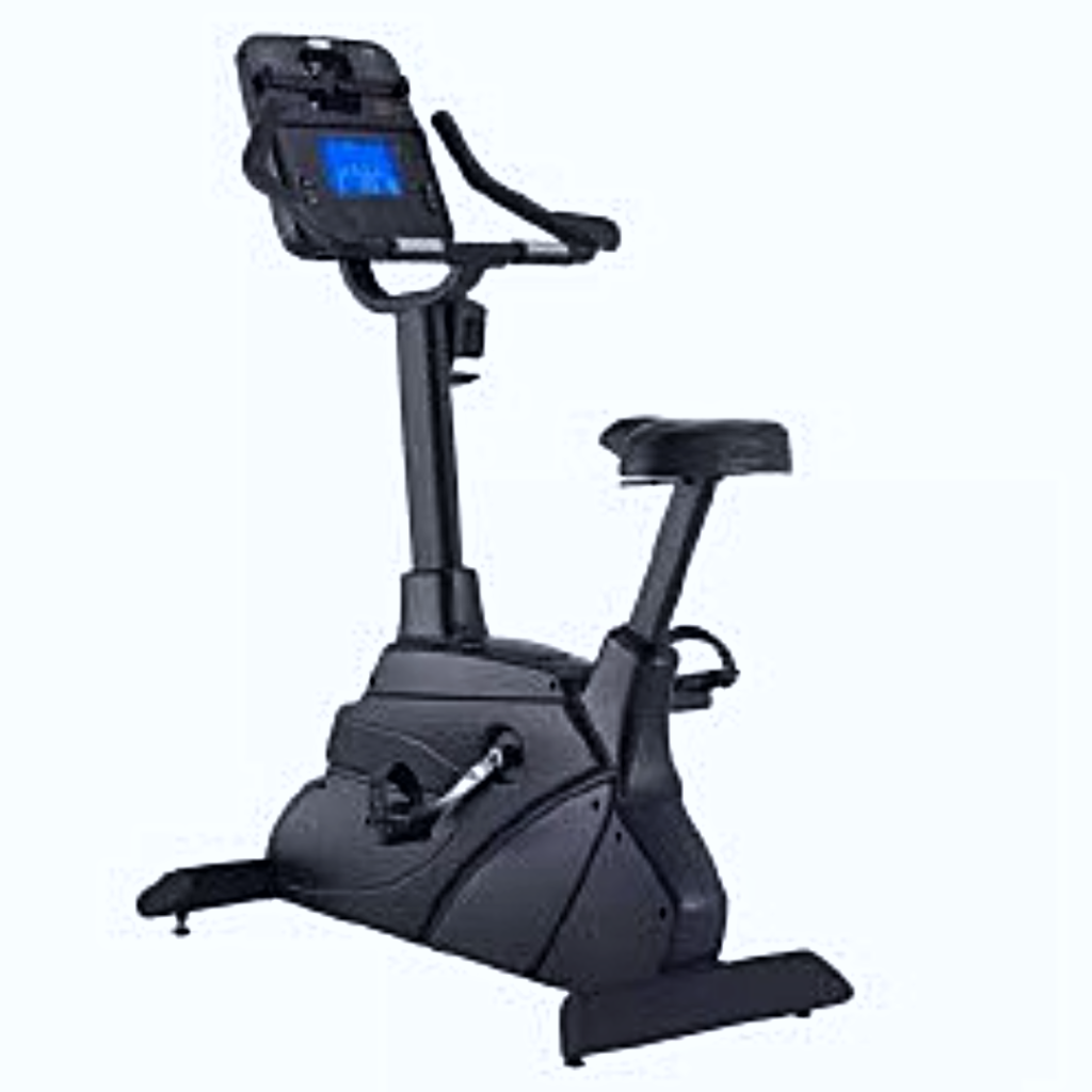 FMI Fitnex B65 Upright Bike | 24 Resistance Levels | Self-Powered | 7.5" LCD Display | 400 lb Capacity