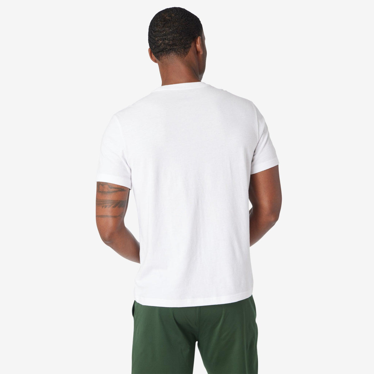 Greatness Wins Men's Badge Graphic Tee | White