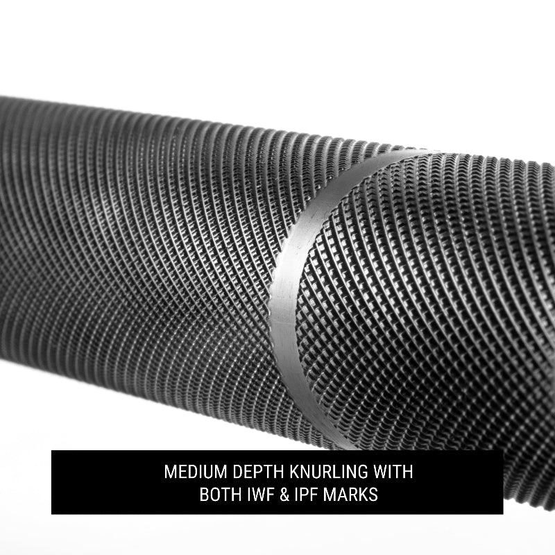 XMARK Blacksmith 7ft Olympic Barbell | 45 lb Standard Weightlifting Bar | Fits 2" Olympic Plates