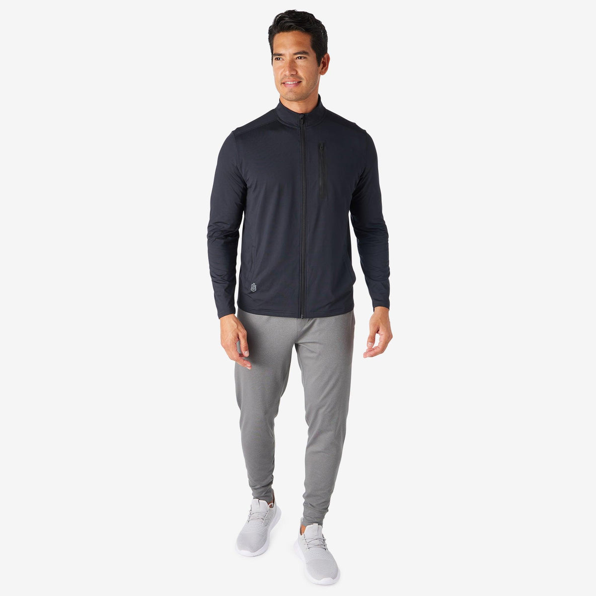 Greatness Wins Men's Core Tech Full Zip | Black