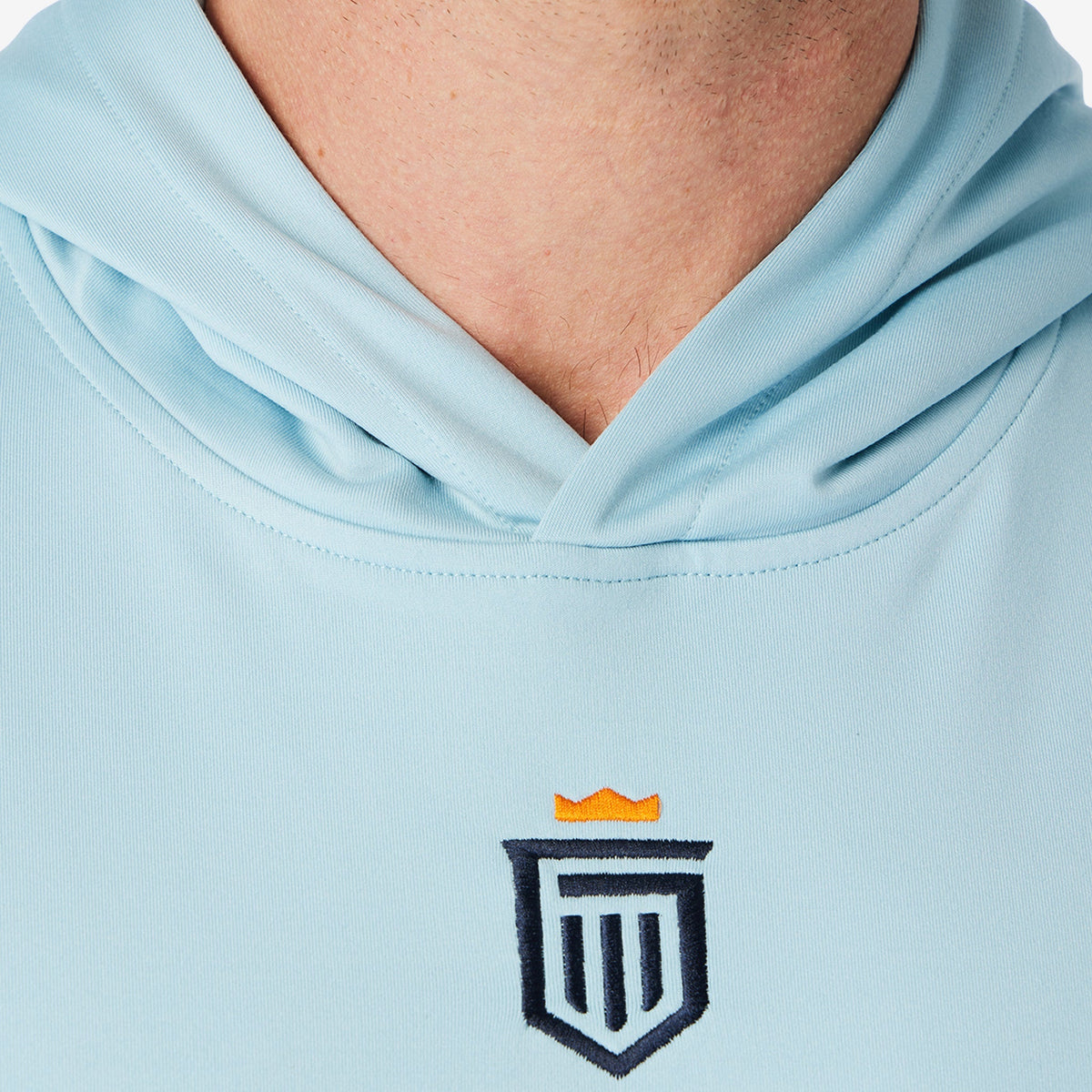 Greatness Wins Men's Core Tech Hoodie | Coastal Blue