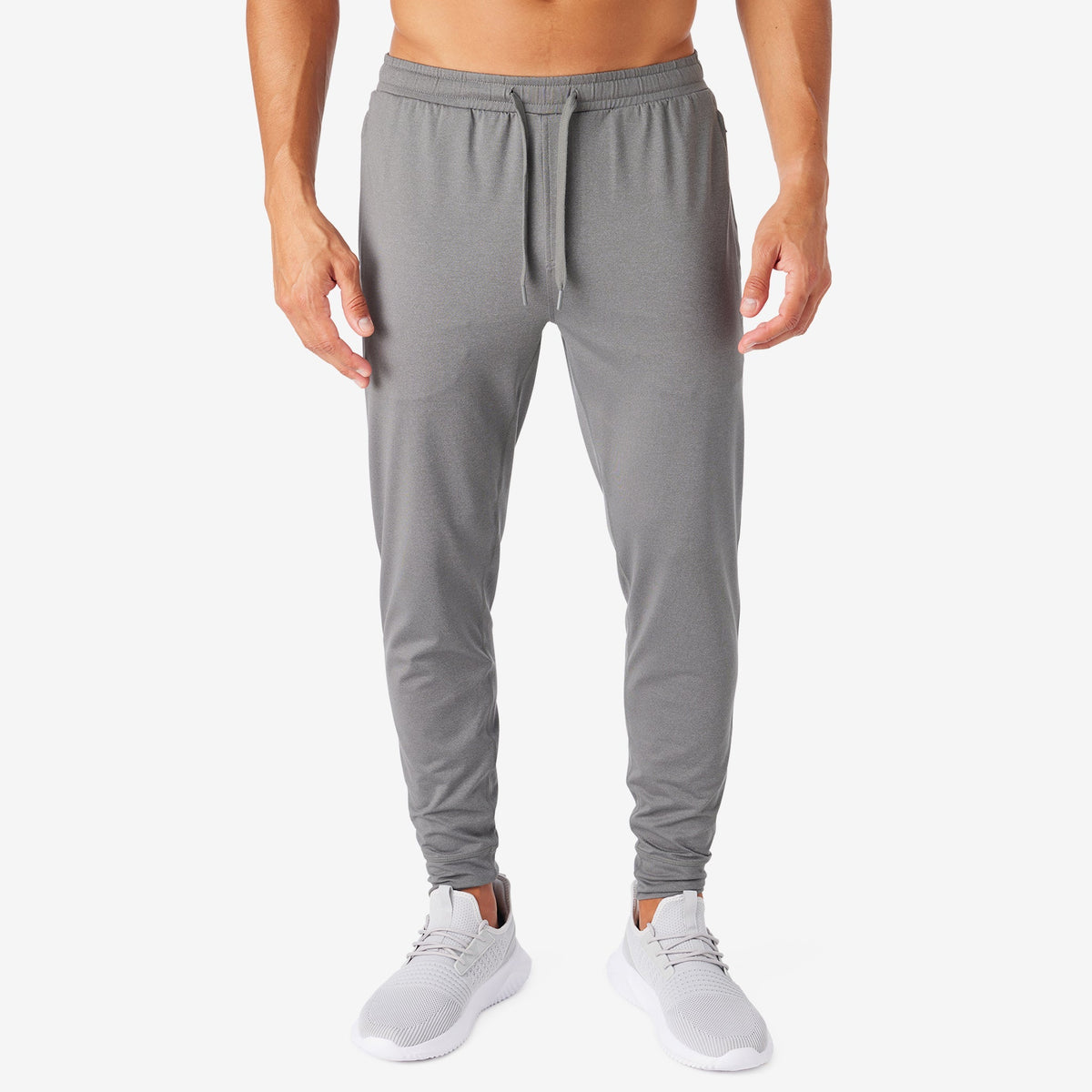 Greatness Wins Men's Core Tech Jogger | Gray Heather