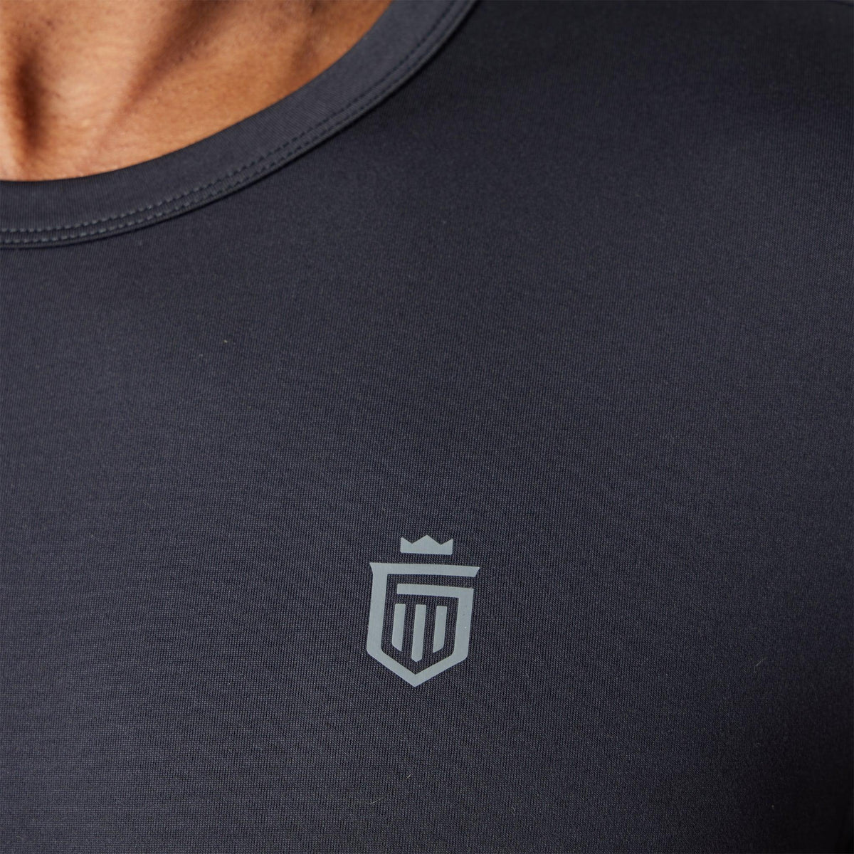 Greatness Wins Men's Core Tech Long Sleeve Tee | Black