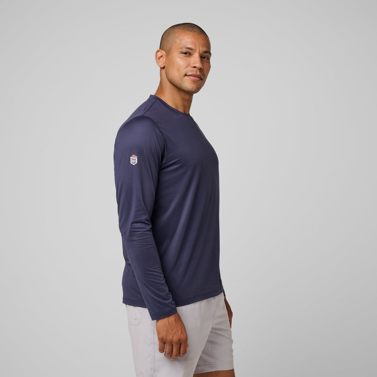 Greatness Wins Men's Core Tech Long Sleeve Tee | Navy