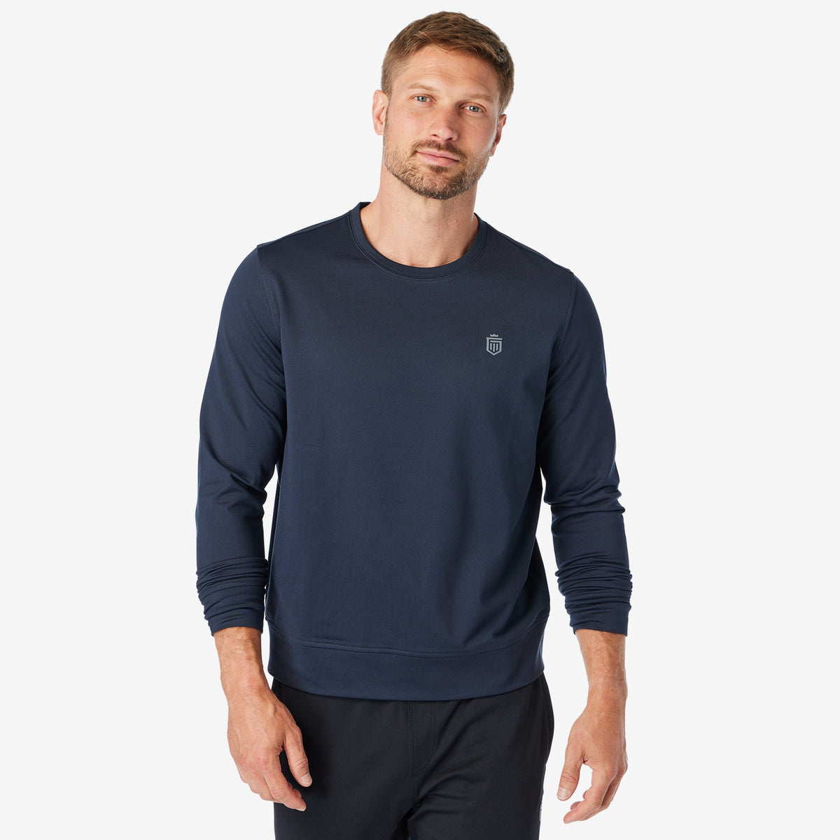 Greatness Wins Men's Core Tech Performance Crew | Navy