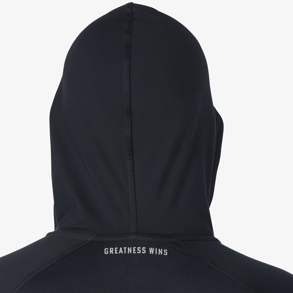 Greatness Wins Men's Core Tech Quarter Zip Hood | Black
