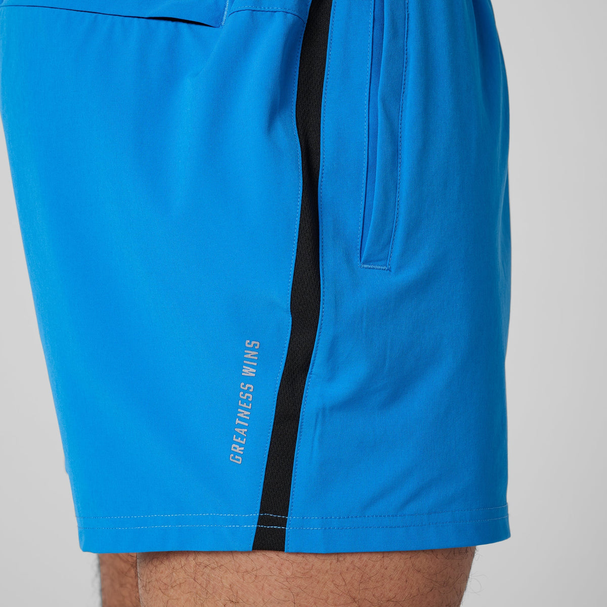 Greatness Wins Men's Core Tech 5" Short | Sonic Blue