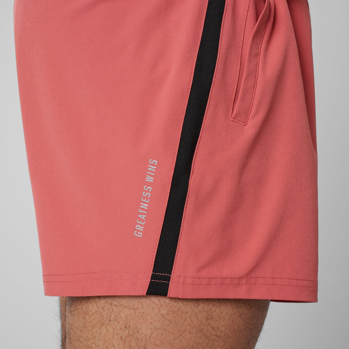 Greatness Wins Men's Core Tech 5" Short | Faded Red