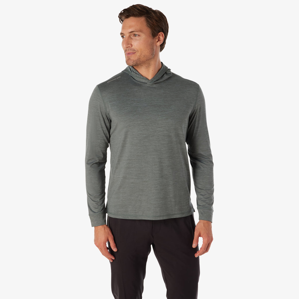 Greatness Wins Men's Core Tech T-Shirt Hoodie | Balsam