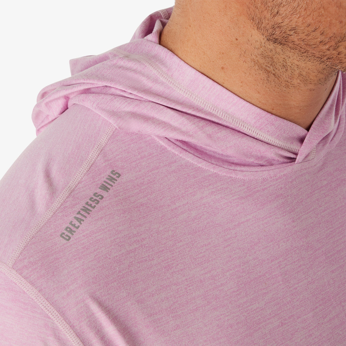 Greatness Wins Men's Core Tech T-Shirt Hoodie | Pink