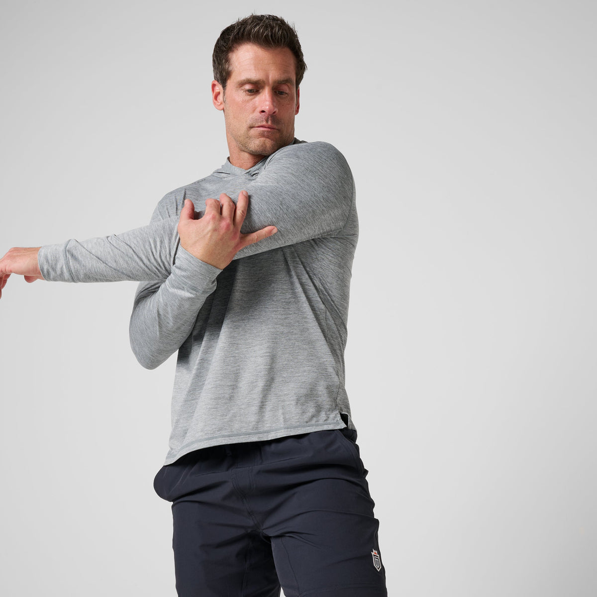 Greatness Wins Men's Core Tech T-Shirt Hoodie | Athletic Gray Heather