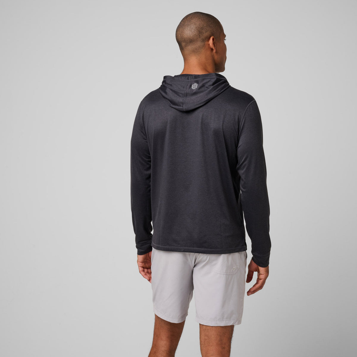 Greatness Wins Men's Core Tech T-Shirt Hoodie | Black Heather