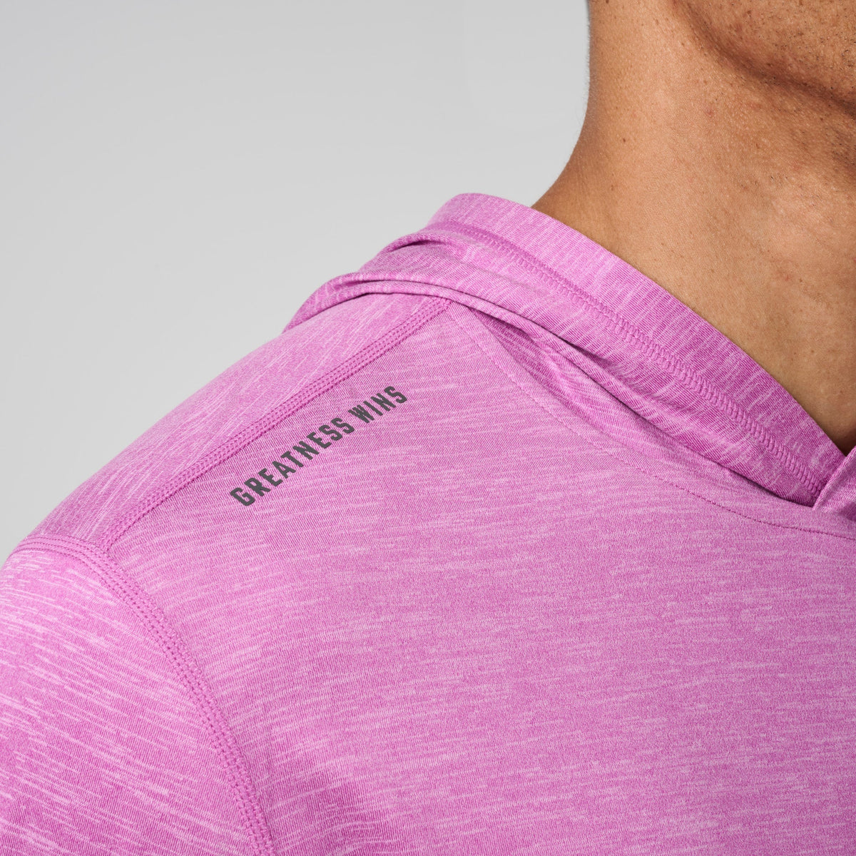 Greatness Wins Men's Core Tech T-Shirt Hoodie | Bodacious Heather